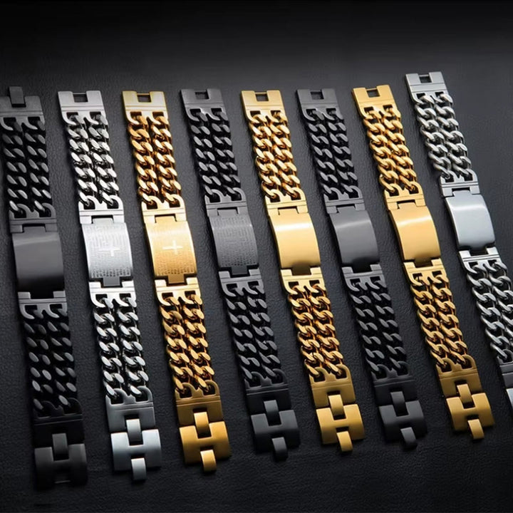 Christianartworkshop Bracciale con croce e preghiera: testo sacro e moda audace - image 4