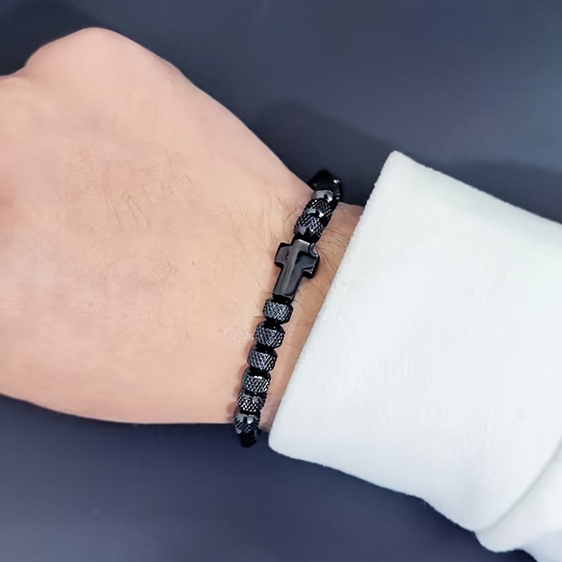 Set di bracciali con croce impilabili Christianartworkshop: integrazione della fede alla moda - image 10