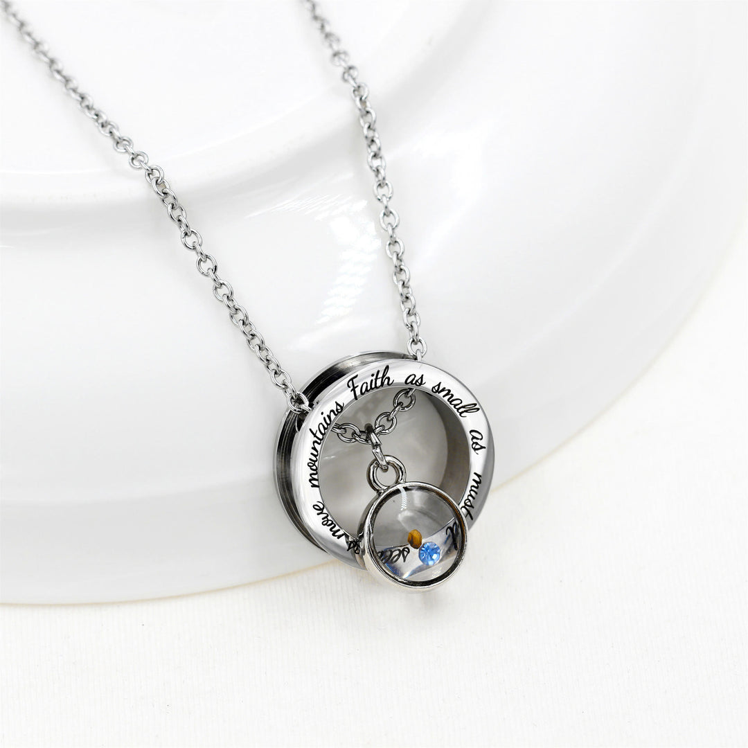 Collana "Fede come seme di senape" di Christianartworkshop: ciondoli vari e simbolo sacro da indossare ogni giorno - image 13