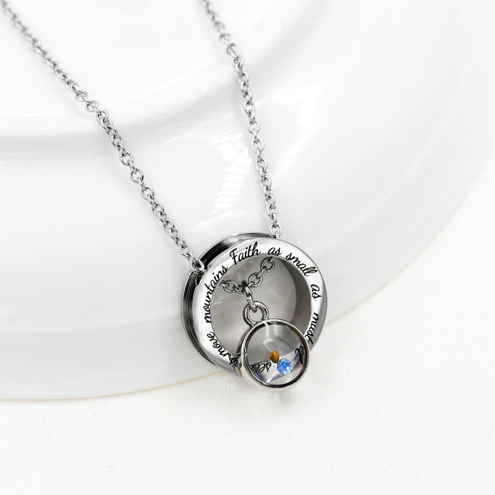 Collana "Fede come seme di senape" di Christianartworkshop: ciondoli vari e simbolo sacro da indossare ogni giorno - image 13