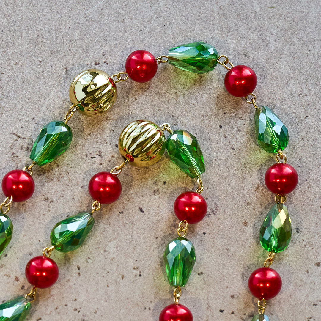 Christianartworkshop Regalo di Natale: Crocifisso del Perdono Rosario di Natale decorato: fedele compagno e decorazione festiva - image 9