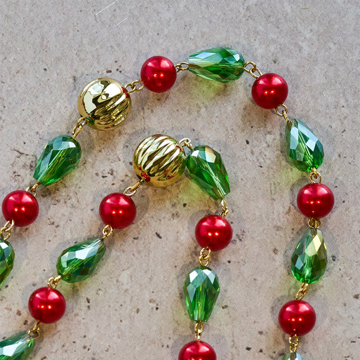 Christianartworkshop Regalo di Natale: Crocifisso del Perdono Rosario di Natale decorato: fedele compagno e decorazione festiva - image 9