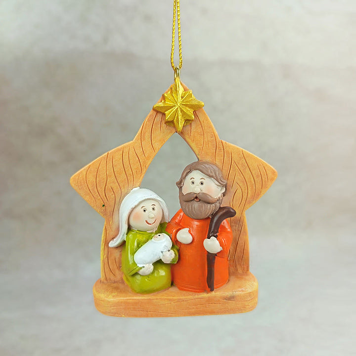 Christianartworkshop Decorazioni a forma di croce e stella della Sacra Famiglia: un caldo accento di fede per gli alberi di Natale - image 4
