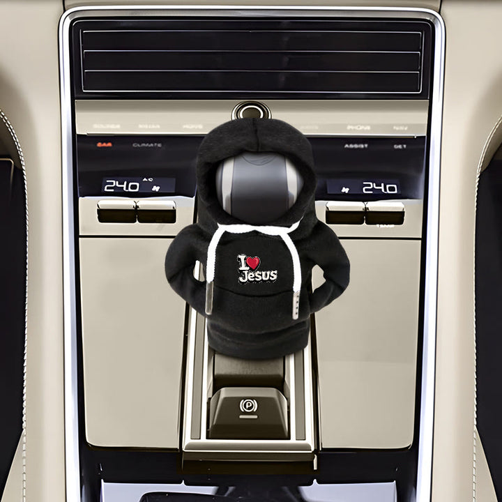 Copri-leva del cambio personalizzabile con cappuccio Christianartworkshop : la tua fede unica, sulla strada - image 2