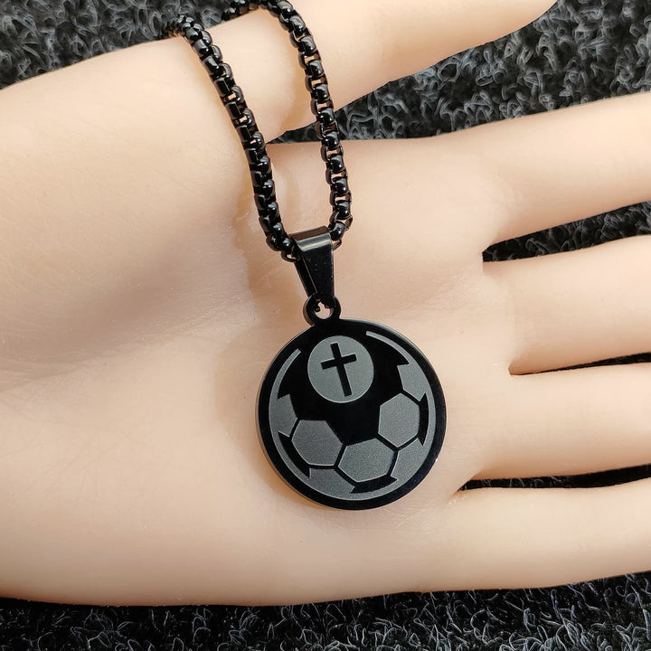 Collana con ciondolo sportivo e preghiera di Christianartworkshop: Filippesi 4:13 e icona sportiva da portare ogni giorno - image 14