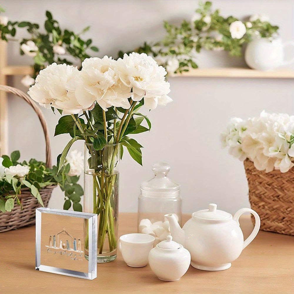 Christianartworkshop - Ornamento trasparente in acrilico con il più grande regalo: Natività e Scrittura per la decorazione della scrivania - image 3