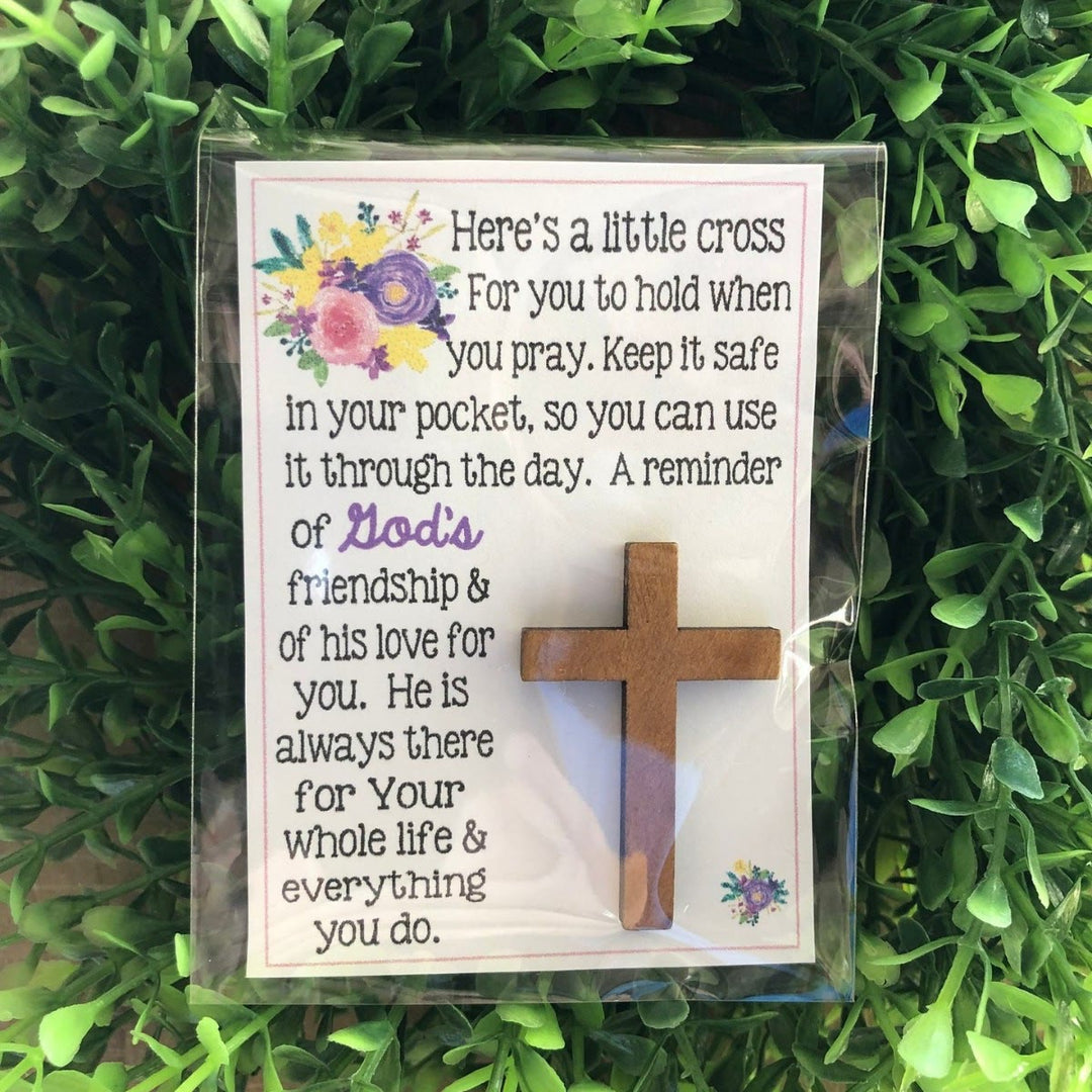 Christianartworkshop Croce tascabile floreale: compagno di fede silenziosa per i momenti quotidiani - Attraverso - image 0
