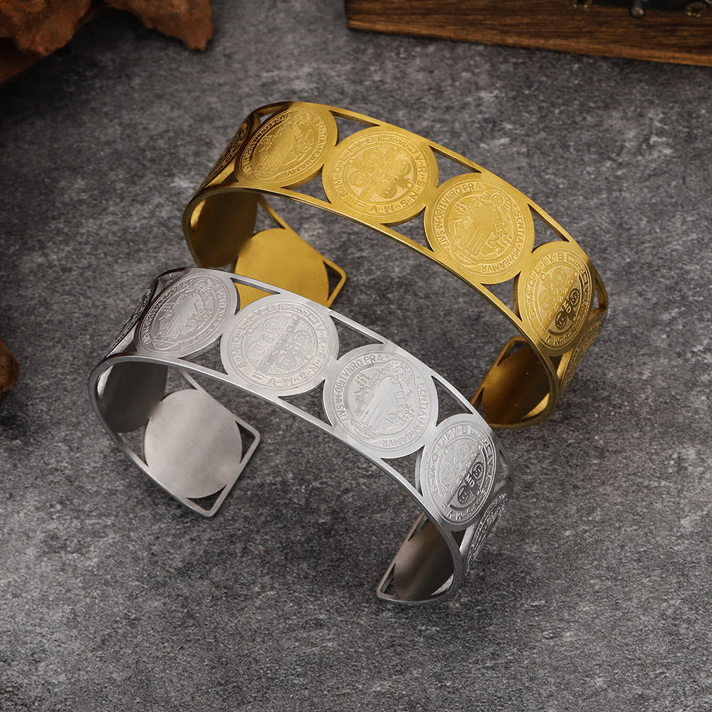 Bracciale con medaglia di San Benedetto di Christianartworkshop: promemoria portatile della grazia divina - image 2