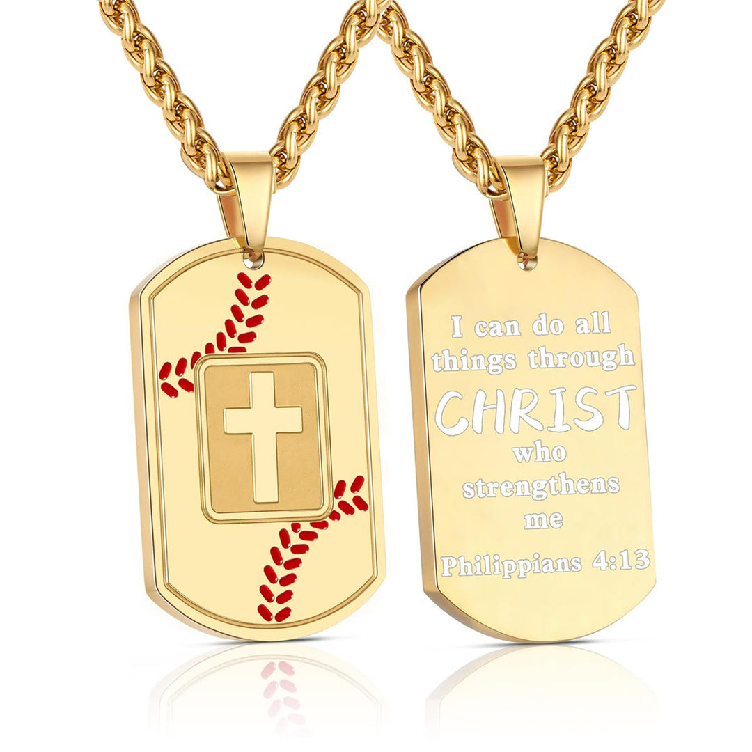 Christianartworkshop Piastrina da baseball lucidata con Scritture: Promemoria di grazia costante per la vita quotidiana - D'oro - Isaia 41_10 - image 22