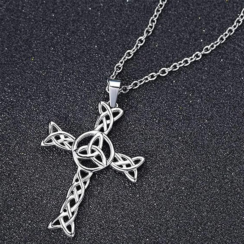 Christianartworkshop Croce irlandese di San Patrizio: promemoria di fede tattile per le routine quotidiane - Argento - image 3