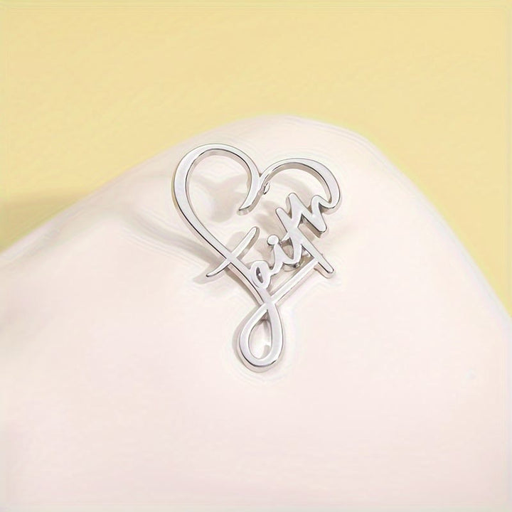 Spilla da bavero con croce e frase di Christianartworkshop: simbolo di fede divina per l'abbigliamento - Croce della fede - image 5