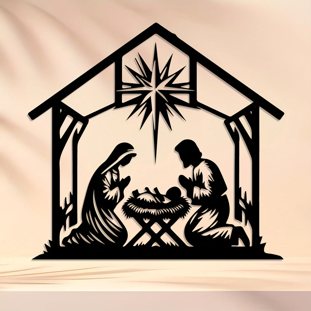 Decorazione da parete in metallo con stella della Natività Christianartworkshop : promemoria quotidiano di fede per gli spazi - image 1