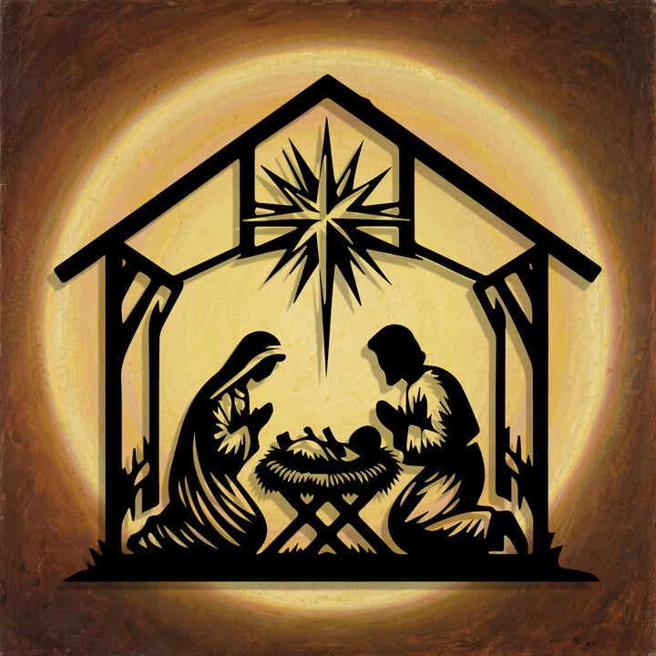 Decorazione da parete in metallo con stella della Natività Christianartworkshop : promemoria quotidiano di fede per gli spazi - image 3