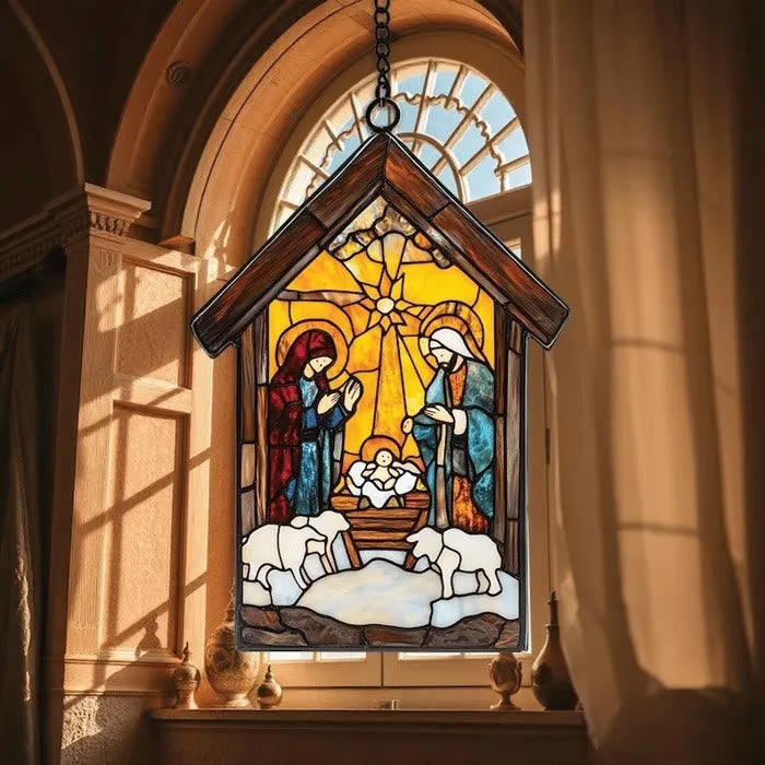 Christianartworkshop Decorazione per la scena della Natività Guiding Light: promemoria portatile della grazia delle feste - D - 30 centimetri - image 8