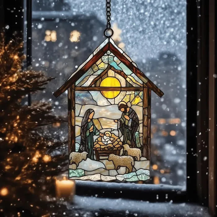 Christianartworkshop Decorazione per la scena della Natività Guiding Light: promemoria portatile della grazia delle feste - E - 30 centimetri - image 10