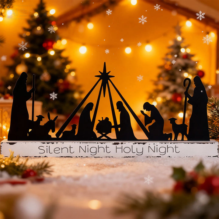 Christianartworkshop Silent Night Iron Nativity: un delicato segno di grazia per gli spazi delle feste - image 3