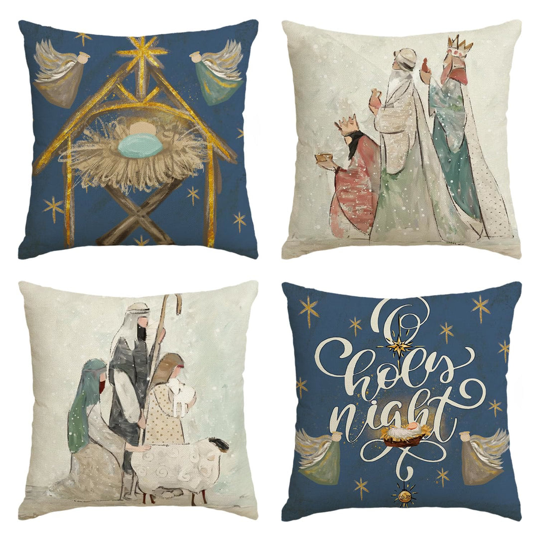 Set di cuscini per la notte santa Christianartworkshop : elegante simbolo di fede per un arredamento accogliente - image 4