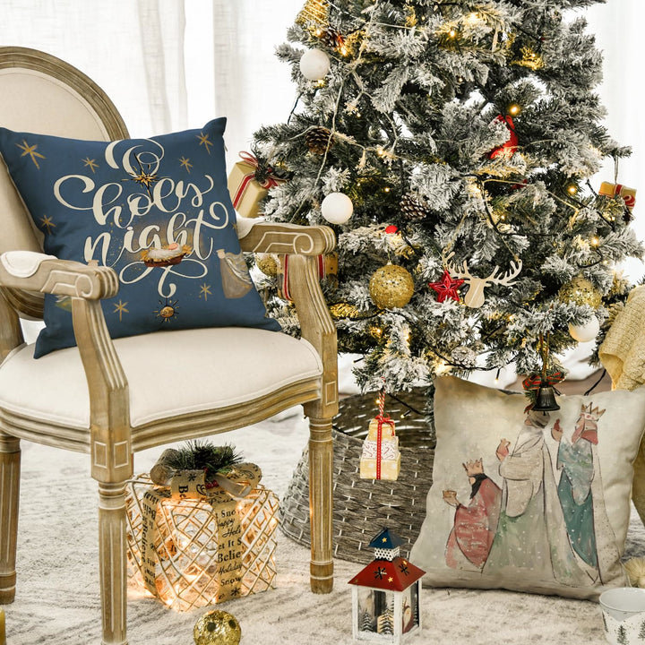 Set di cuscini per la notte santa Christianartworkshop : elegante simbolo di fede per un arredamento accogliente - image 1