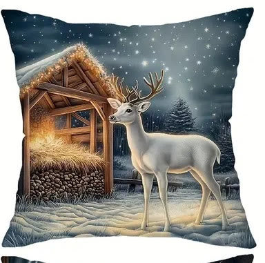 Cuscino morbido della Natività innevata Christianartworkshop : promemoria portatile della grazia gentile - B - 19,7''*19,7''/50*50cm - image 7