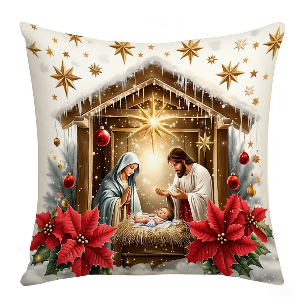 Set di cuscini natalizi Christianartworkshop : promemoria di fede e gioia natalizia per gli spazi - UN - 19,7''*19,7''/50*50cm - image 1