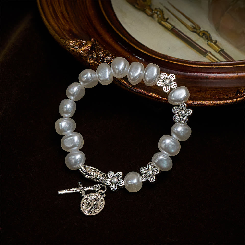 Bracciale Luce della Grazia Christianartworkshop — Perline morbide con ciondoli devozionali - image 3