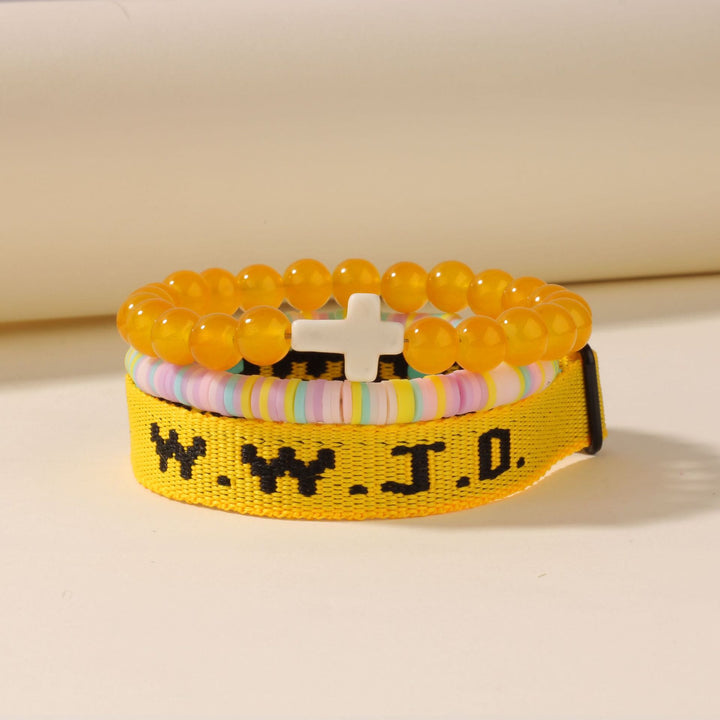 Bracciale Faith Prompt Christianartworkshop con perlina a croce e biglietto WWJD: un ricordo pronto da regalare - image 11