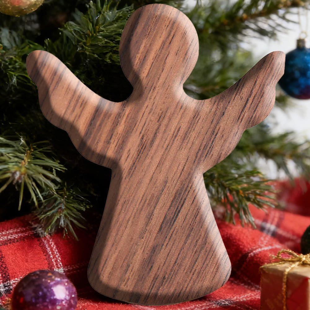 Christianartworkshop Olive & Walnut Angel Keepsake: Gettone di grazia personalizzato - Noce nero B - image 7