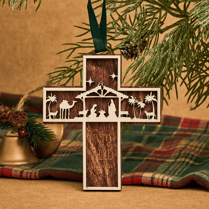 Christianartworkshop Croce Natività 3D Ornamento da appendere: Storia sacra e devozione scritturale - image 16