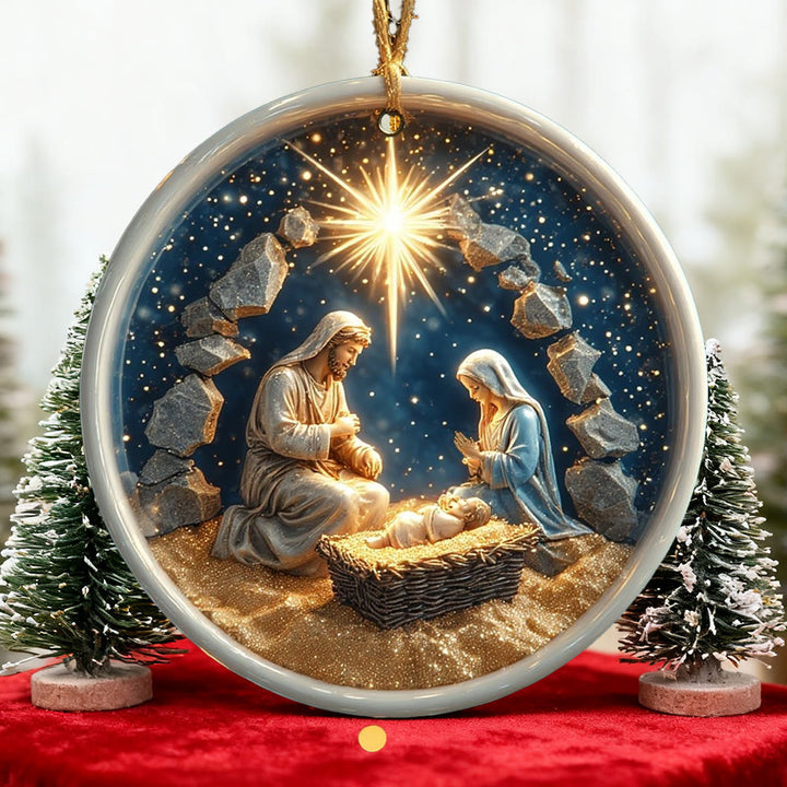 Christianartworkshop Decorazione della Natività Testurizzata: Promemoria di Fede Tattile per l'Albero della Vita - image 4