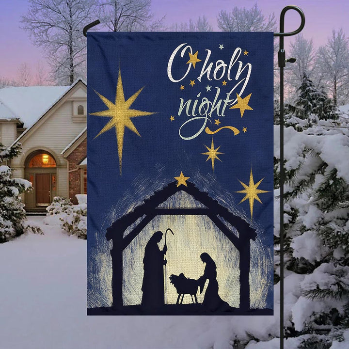 Bandiera da giardino Serene Nativity di Christianartworkshop: promemoria di grazia costante per le case - B - 90×150 cm (3×5 piedi) - image 6