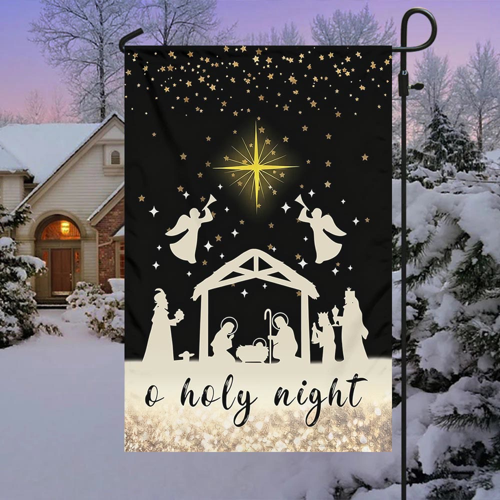 Bandiera da giardino Serene Nativity di Christianartworkshop: promemoria di grazia costante per le case - C - 90×150 cm (3×5 piedi) - image 12