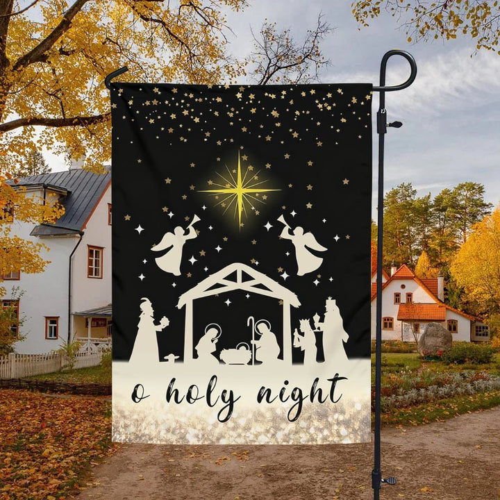 Bandiera da giardino Serene Nativity di Christianartworkshop: promemoria di grazia costante per le case - image 16