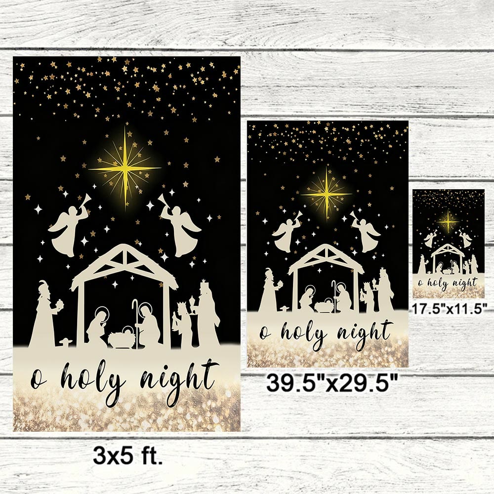 Bandiera da giardino Serene Nativity di Christianartworkshop: promemoria di grazia costante per le case - image 17