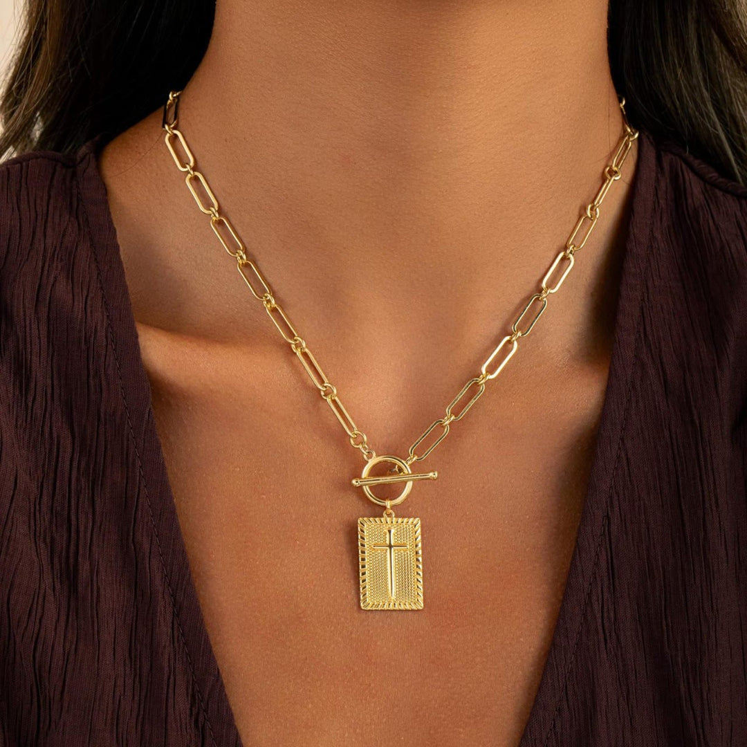 Collana con croce Christianartworkshop : promemoria quotidiano di fede e artigianato artistico per i credenti - image 1