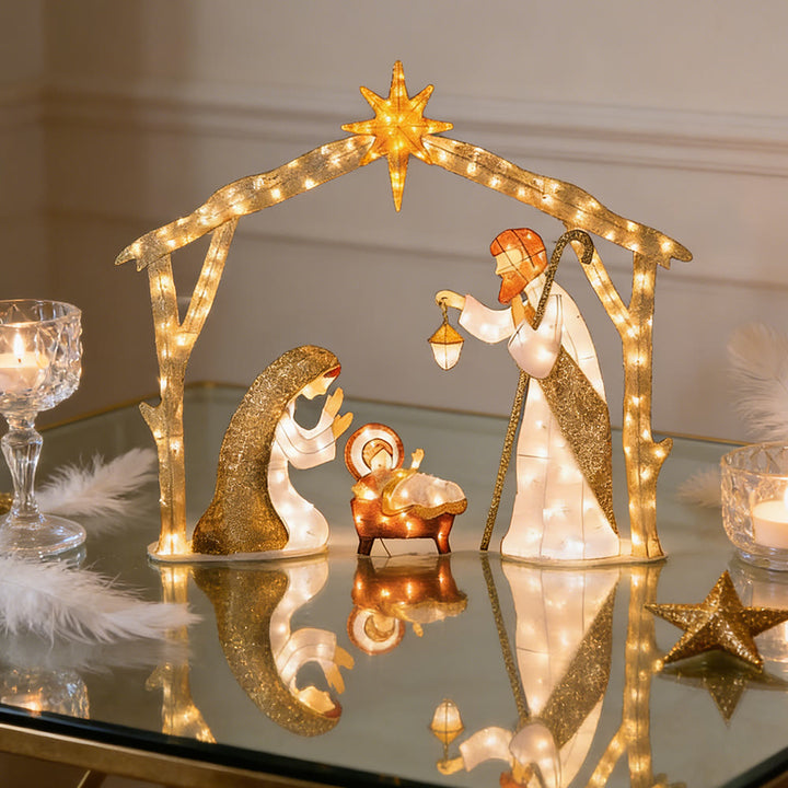 Christianartworkshop Presepe illuminato: un luminoso omaggio alla fede e alla meraviglia del Natale - image 6