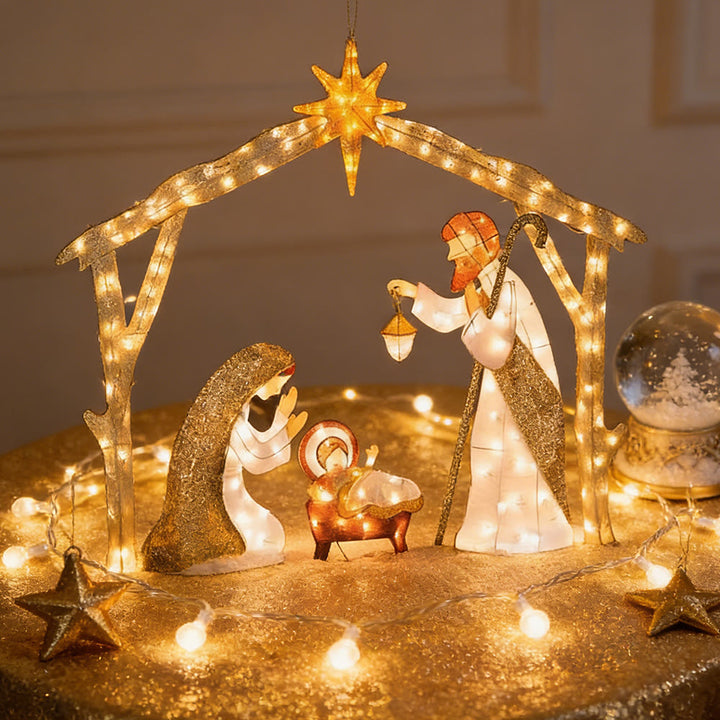 Christianartworkshop Presepe illuminato: un luminoso omaggio alla fede e alla meraviglia del Natale - image 7