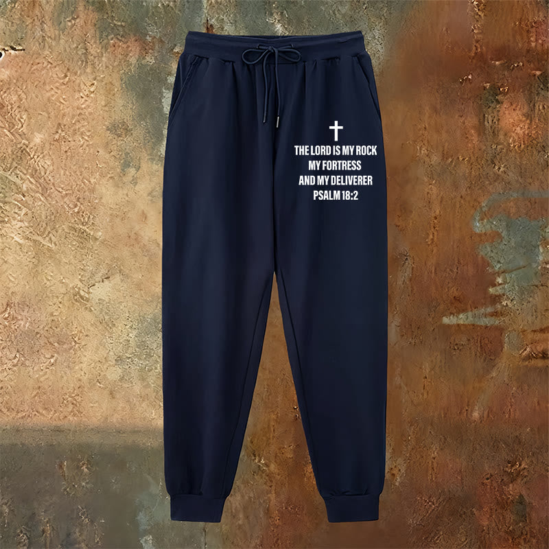 Christianartworkshop Salmo 18:2 con pantaloni della tuta a forma di croce: da indossare ogni giorno con fede incrollabile - image 2