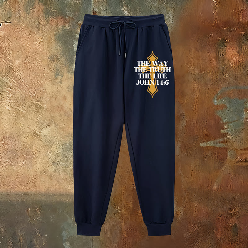 Pantaloni della tuta con croce di John Verse Christianartworkshop : ideali per la chiesa e per le giornate informali - image 6