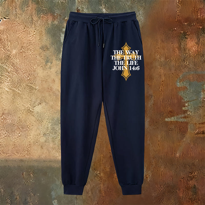 Pantaloni della tuta con croce di John Verse Christianartworkshop : ideali per la chiesa e per le giornate informali - image 6