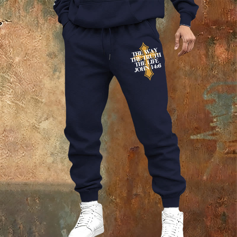 Pantaloni della tuta con croce di John Verse Christianartworkshop : ideali per la chiesa e per le giornate informali - image 5