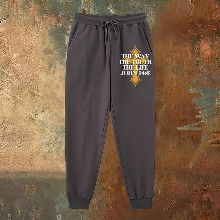Pantaloni della tuta con croce di John Verse Christianartworkshop : ideali per la chiesa e per le giornate informali - image 10