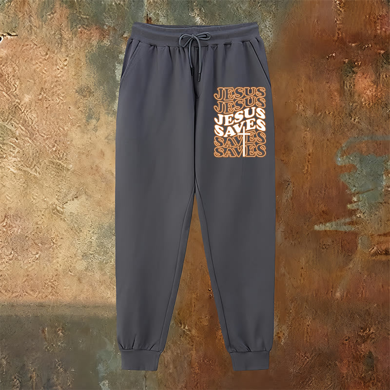 Christianartworkshop Gesù salva i pantaloni della tuta: conforto quotidiano avvolto nella devozione - image 10