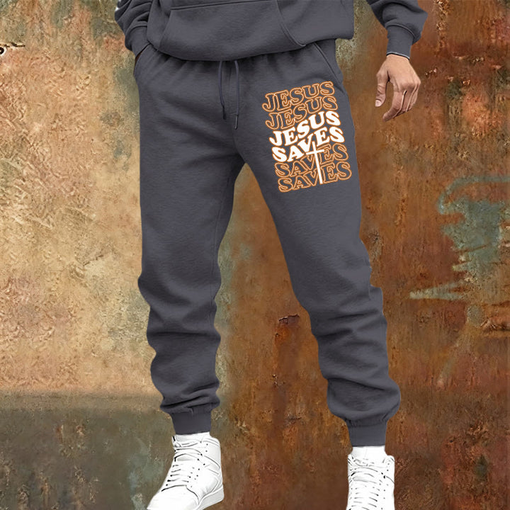 Christianartworkshop Gesù salva i pantaloni della tuta: conforto quotidiano avvolto nella devozione - image 9