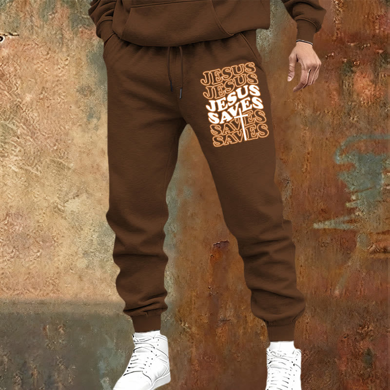 Christianartworkshop Gesù salva i pantaloni della tuta: conforto quotidiano avvolto nella devozione - image 5