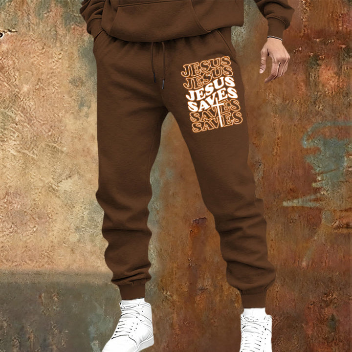Christianartworkshop Gesù salva i pantaloni della tuta: conforto quotidiano avvolto nella devozione - image 5