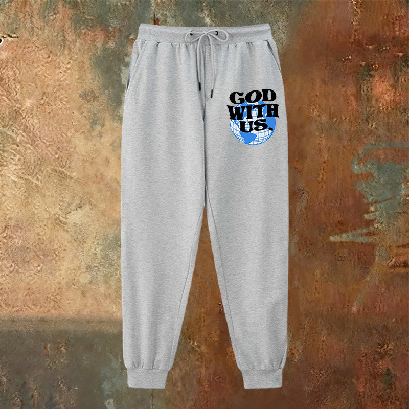 Christianartworkshop Globe e pantaloni della tuta Dio con noi: comodi promemoria della sua vicinanza - image 18