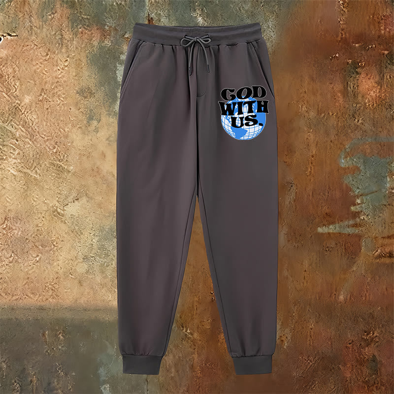 Christianartworkshop Globe e pantaloni della tuta Dio con noi: comodi promemoria della sua vicinanza - image 14