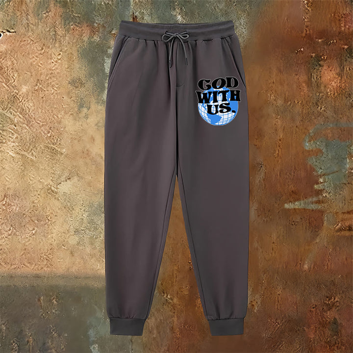Christianartworkshop Globe e pantaloni della tuta Dio con noi: comodi promemoria della sua vicinanza - image 14