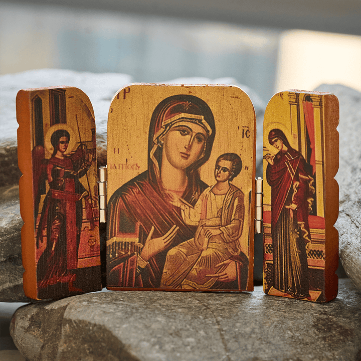 Christianartworkshop Robusta icona spirituale: silenzioso promemoria della presenza divina - image 10