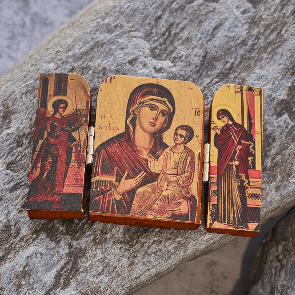 Christianartworkshop Robusta icona spirituale: silenzioso promemoria della presenza divina - image 11